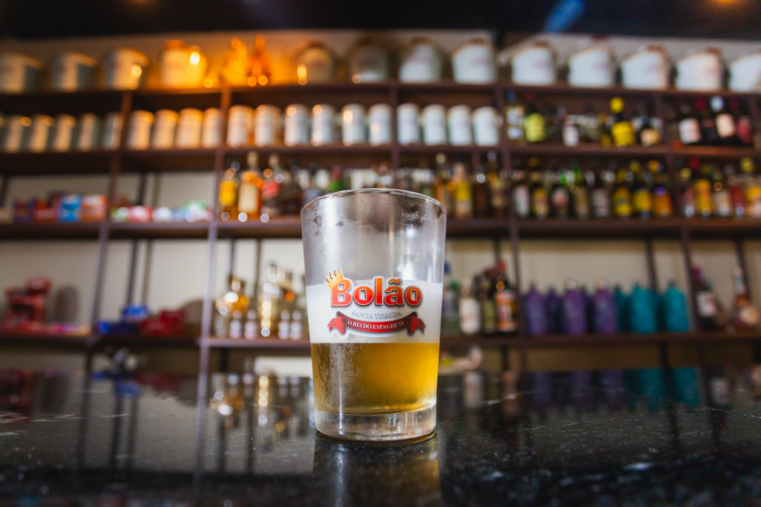 Chope no balcão do Bolão